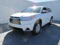 2015 Blizzard Pearl White Toyota Highlander LE  photo #7