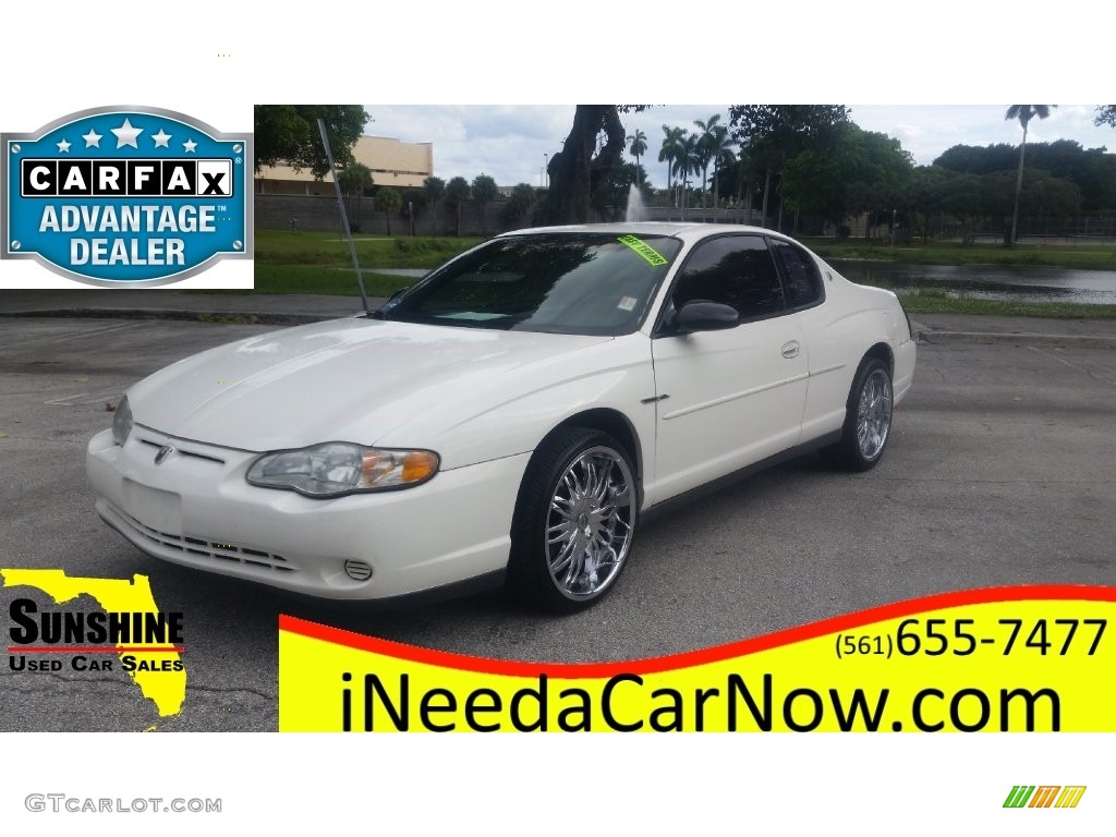 2001 Monte Carlo LS - White / Ebony Black photo #1