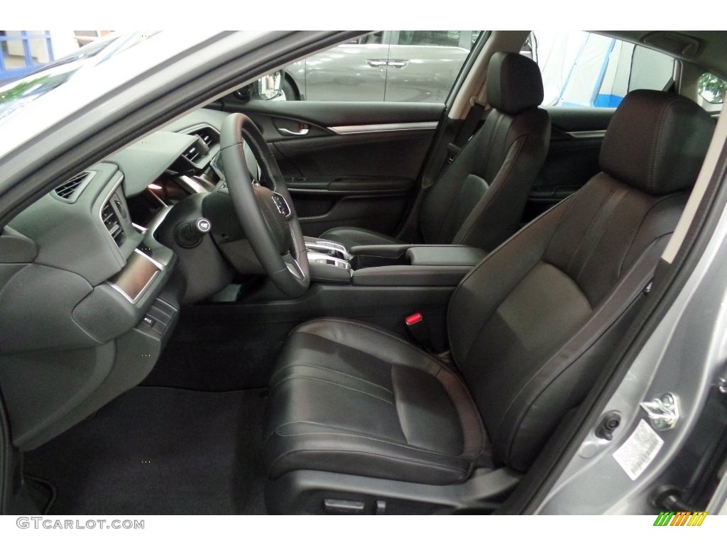 Black Interior 2016 Honda Civic EX-L Sedan Photo #108960268