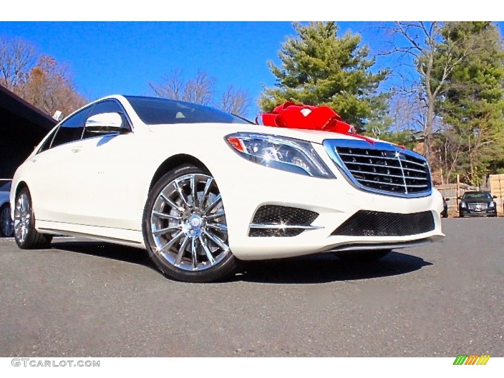 Diamond White Metallic 2014 Mercedes-Benz S 550 4MATIC Sedan Exterior Photo #108964447