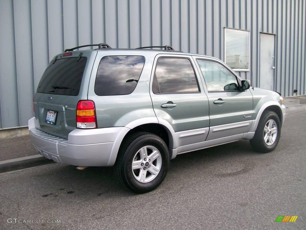 2005 Escape Hybrid 4WD - Titanium Green Metallic / Medium/Dark Flint Grey photo #3