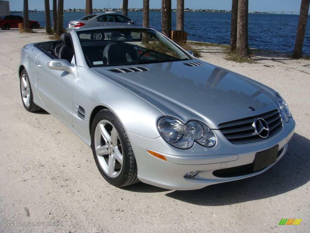 Iridium Silver Metallic 2006 Mercedes-Benz SL 500 Roadster Exterior Photo #108967279