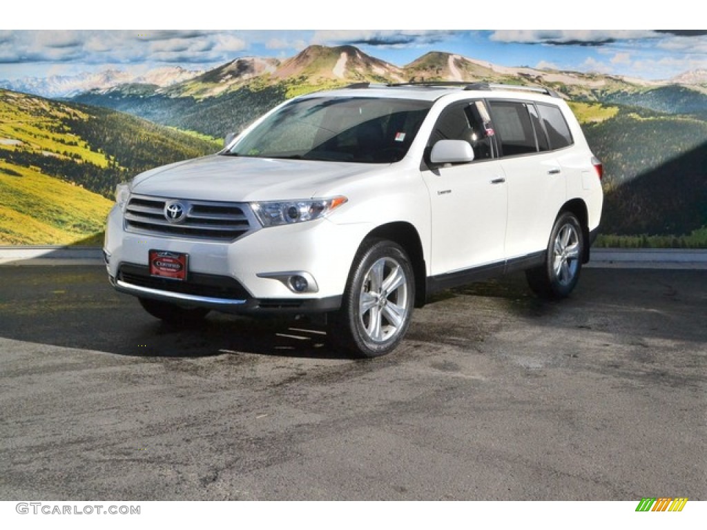 2013 Highlander Limited 4WD - Blizzard White Pearl / Black photo #5