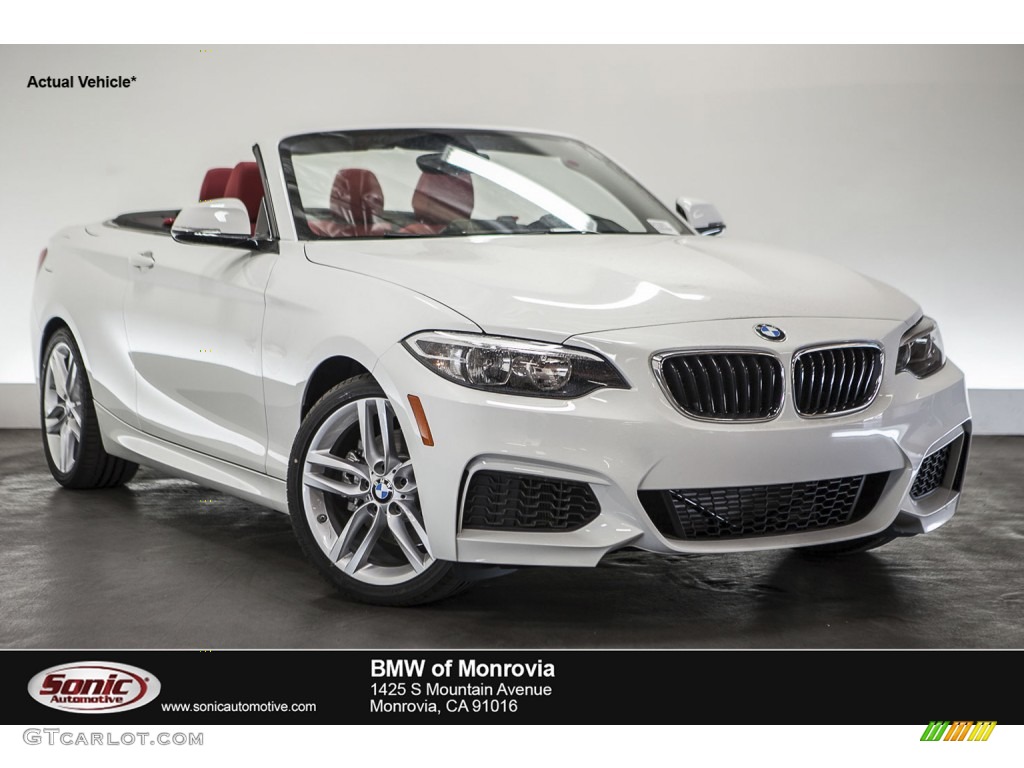 2016 2 Series 228i Convertible - Alpine White / Coral Red photo #1