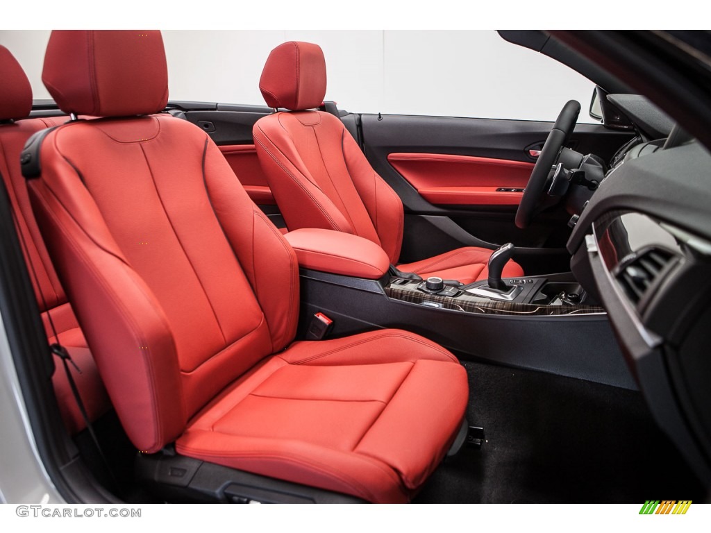 Coral Red Interior 2016 BMW 2 Series 228i Convertible Photo #108971815
