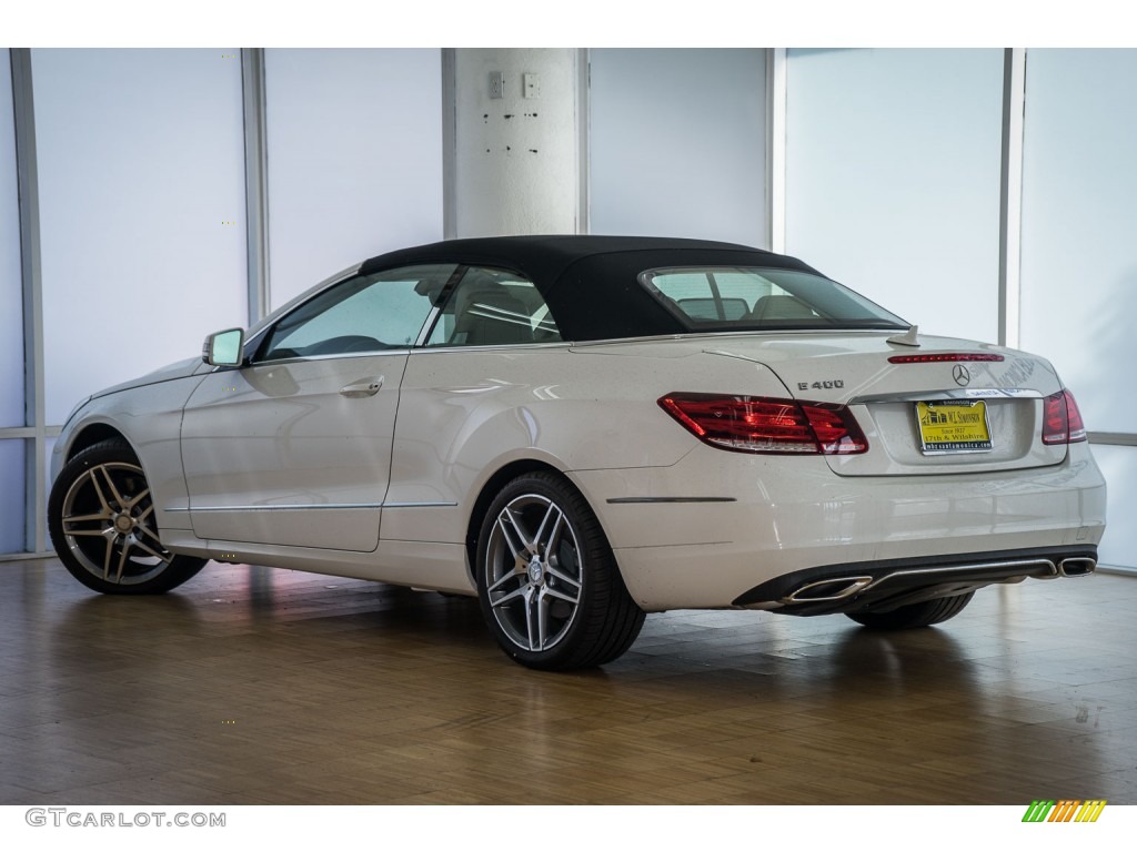 2016 E 400 Cabriolet - Polar White / Silk Beige/Espresso Brown photo #3
