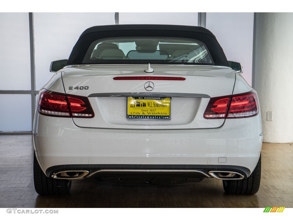 2016 E 400 Cabriolet - Polar White / Silk Beige/Espresso Brown photo #4