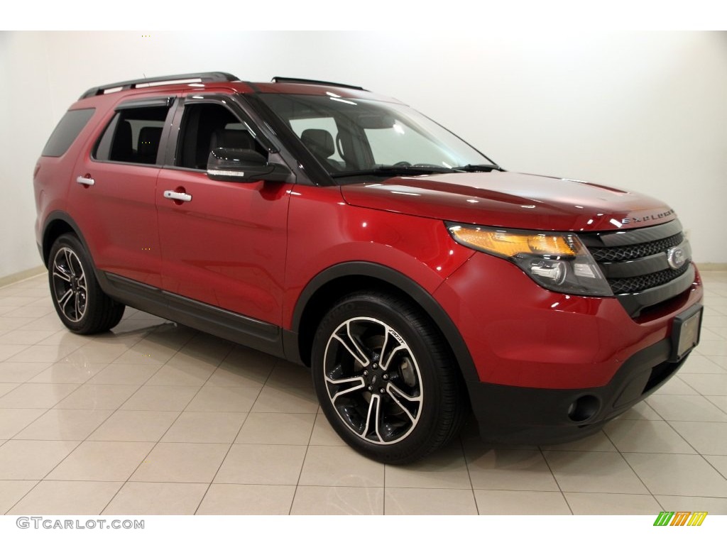 Ruby Red Metallic 2013 Ford Explorer Sport 4WD Exterior Photo #108974573