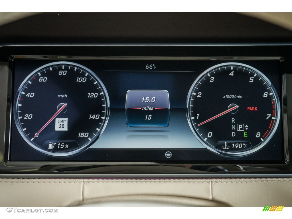 2016 Mercedes-Benz S 550 4Matic Coupe Gauges Photo #108975179