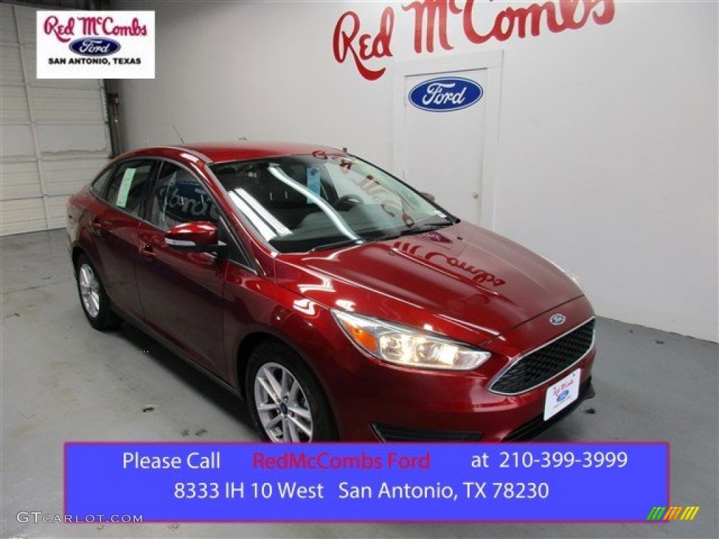 2016 Focus SE Sedan - Ruby Red / Charcoal Black photo #1