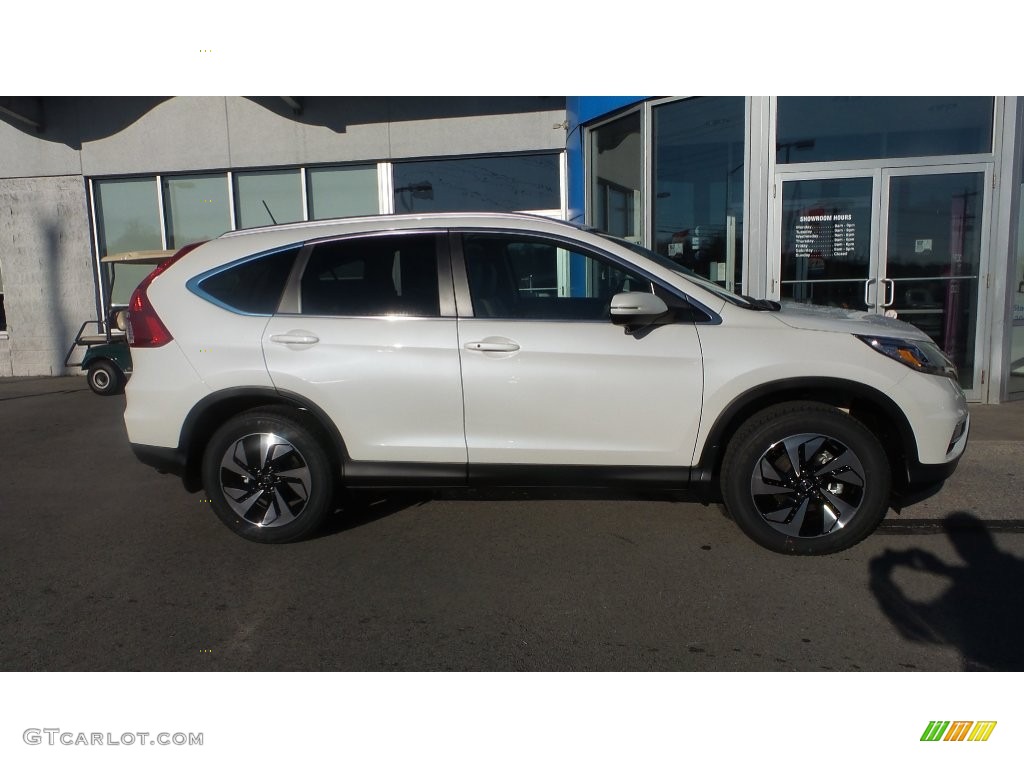 2016 CR-V Touring AWD - White Diamond Pearl / Beige photo #2