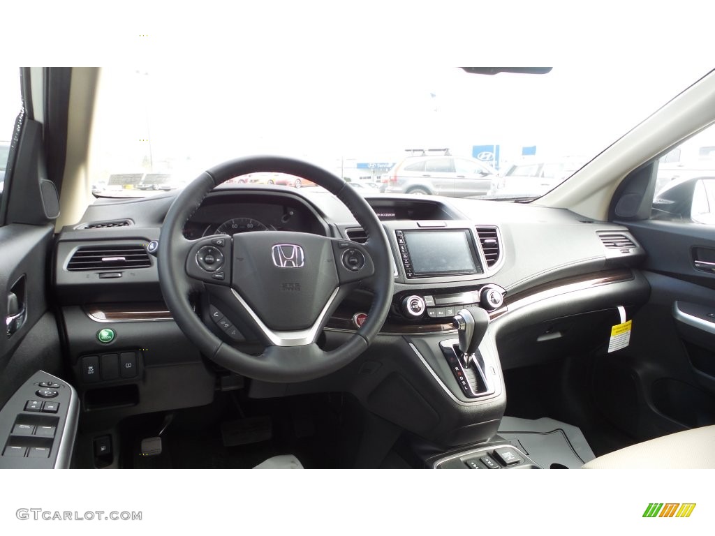2016 CR-V EX-L AWD - White Diamond Pearl / Beige photo #12