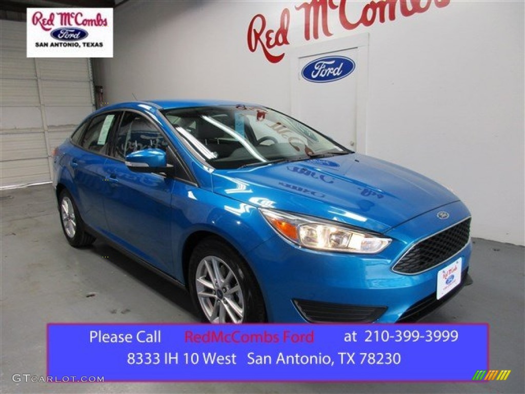 2016 Focus SE Sedan - Blue Candy / Charcoal Black photo #1