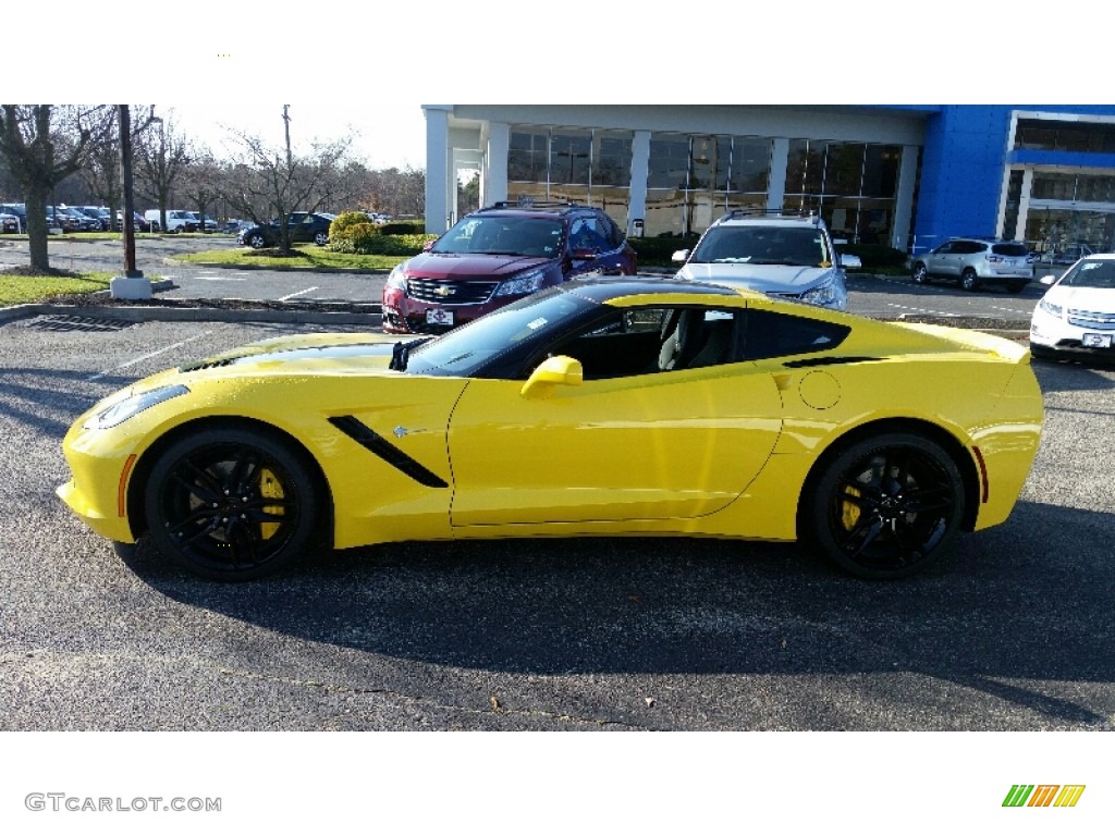 Corvette Racing Yellow Tintcoat 2016 Chevrolet Corvette Stingray Coupe Exterior Photo #108979247