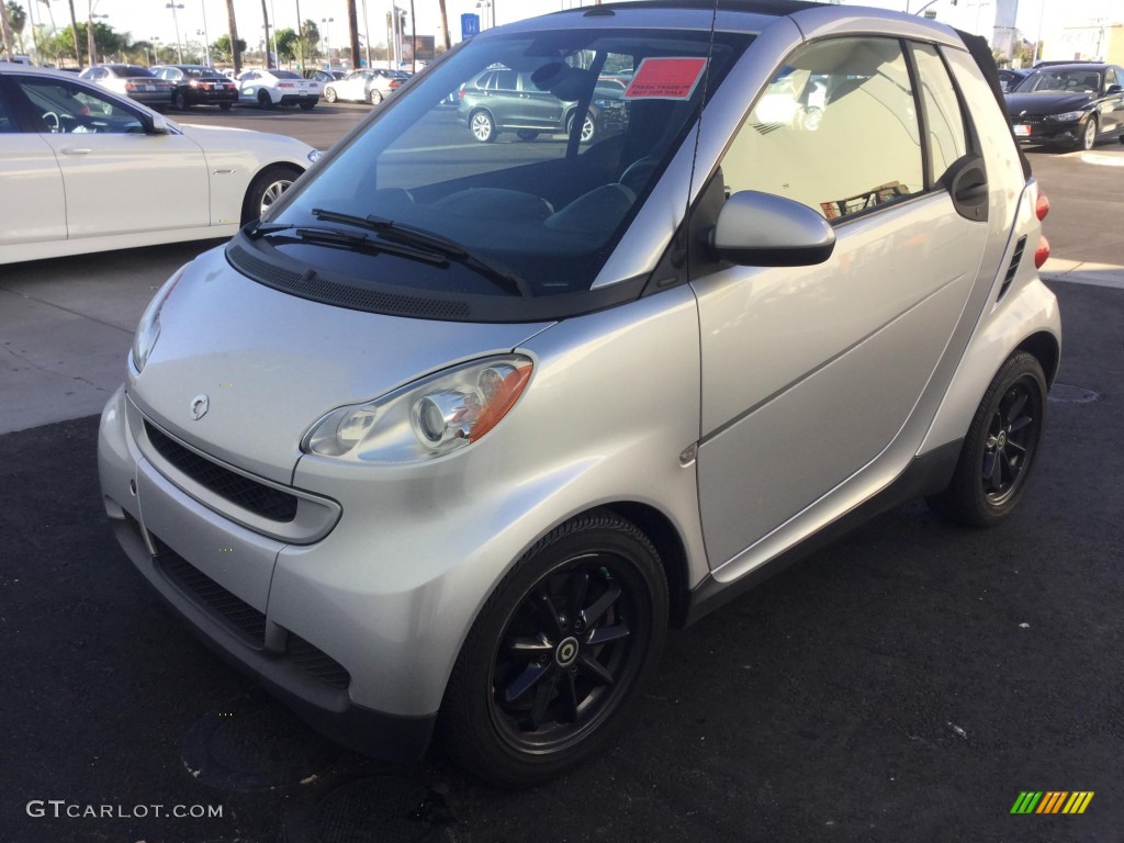 2008 fortwo passion cabriolet - Silver Metallic / Design Black photo #1