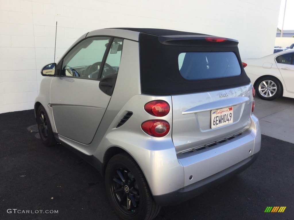 2008 fortwo passion cabriolet - Silver Metallic / Design Black photo #2