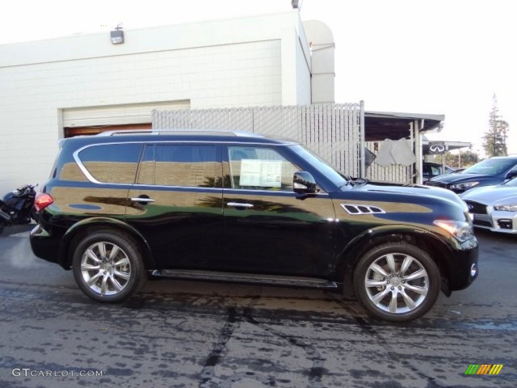 2012 QX 56 4WD - Black Obsidian / Graphite photo #5