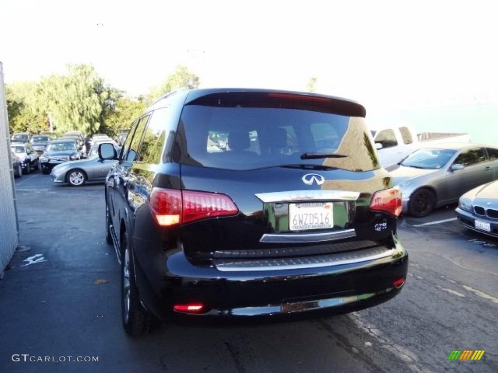 2012 QX 56 4WD - Black Obsidian / Graphite photo #7