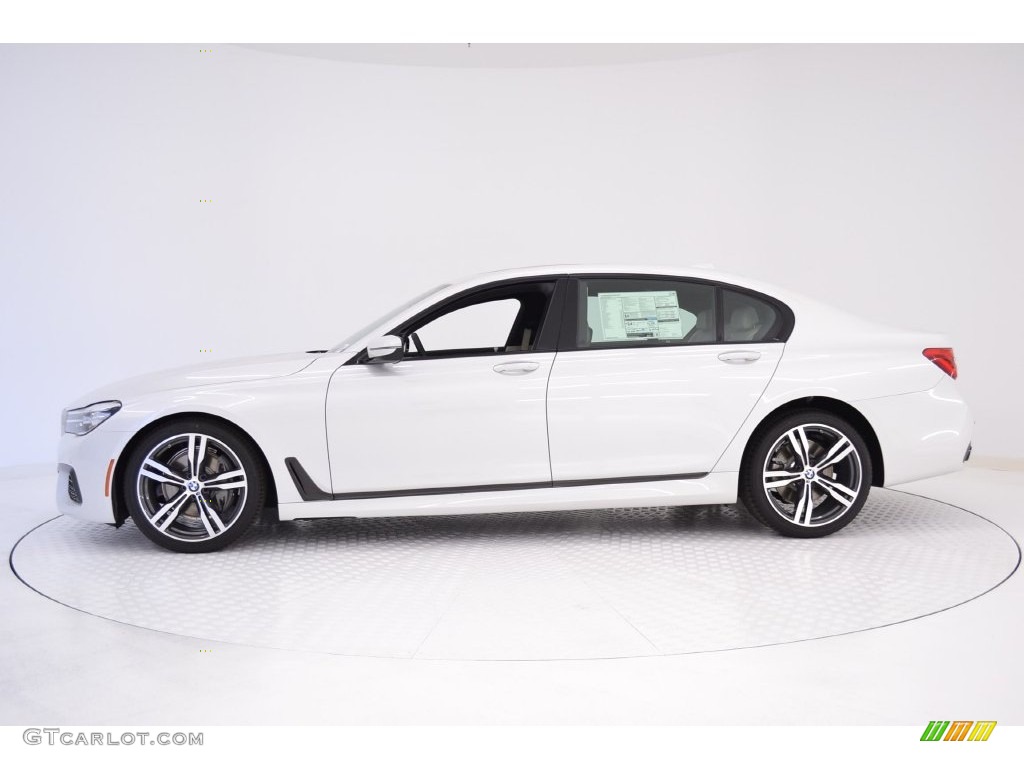 Mineral White Metallic 2016 BMW 7 Series 740i Sedan Exterior Photo #108986243