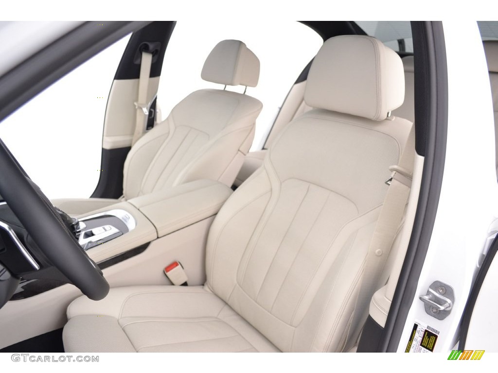 Ivory White Interior 2016 BMW 7 Series 740i Sedan Photo #108986339