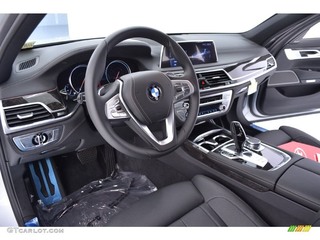 Black Interior 2016 BMW 7 Series 740i Sedan Photo #108986654