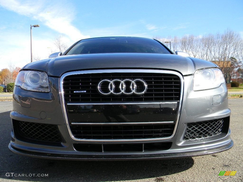 2008 S4 4.2 quattro Sedan - Dolphin Grey Metallic / Black/Silver photo #4