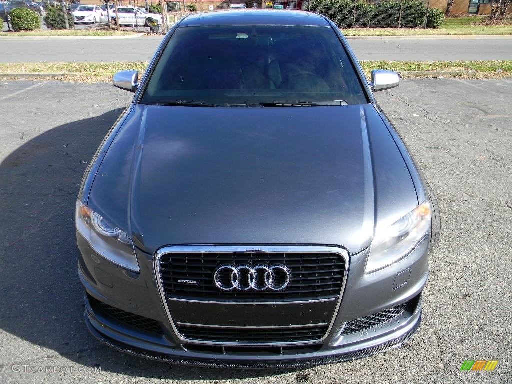 2008 S4 4.2 quattro Sedan - Dolphin Grey Metallic / Black/Silver photo #5