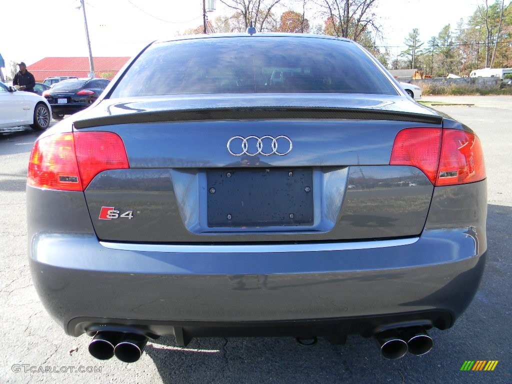 2008 S4 4.2 quattro Sedan - Dolphin Grey Metallic / Black/Silver photo #9