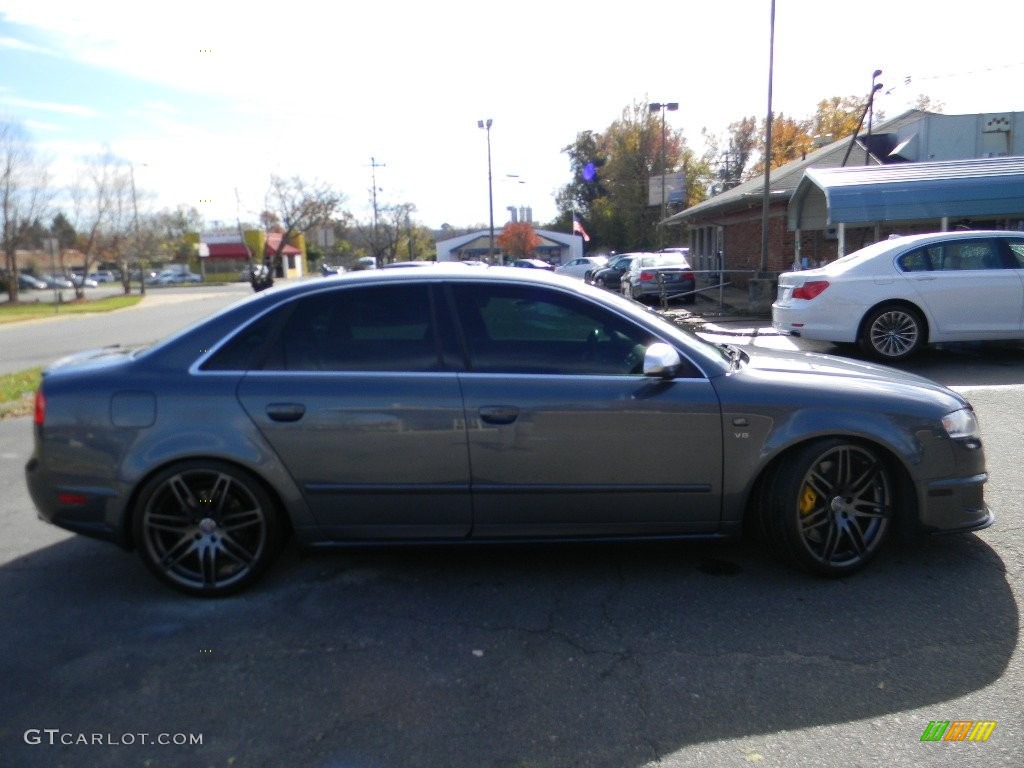 2008 S4 4.2 quattro Sedan - Dolphin Grey Metallic / Black/Silver photo #11