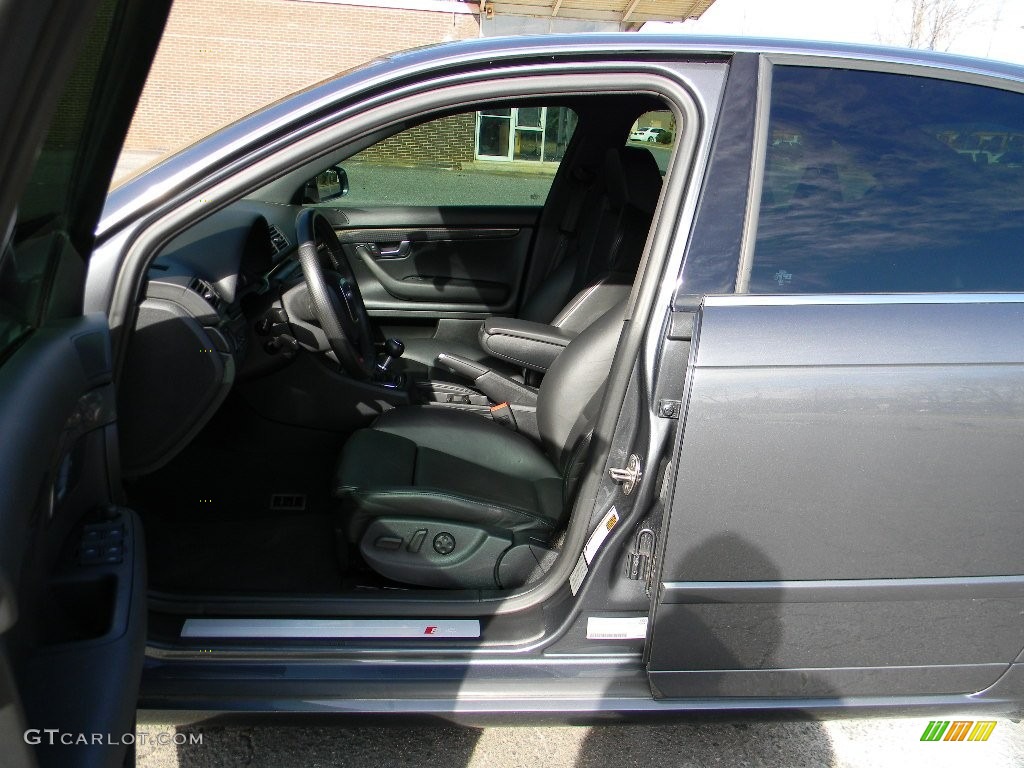 2008 S4 4.2 quattro Sedan - Dolphin Grey Metallic / Black/Silver photo #17