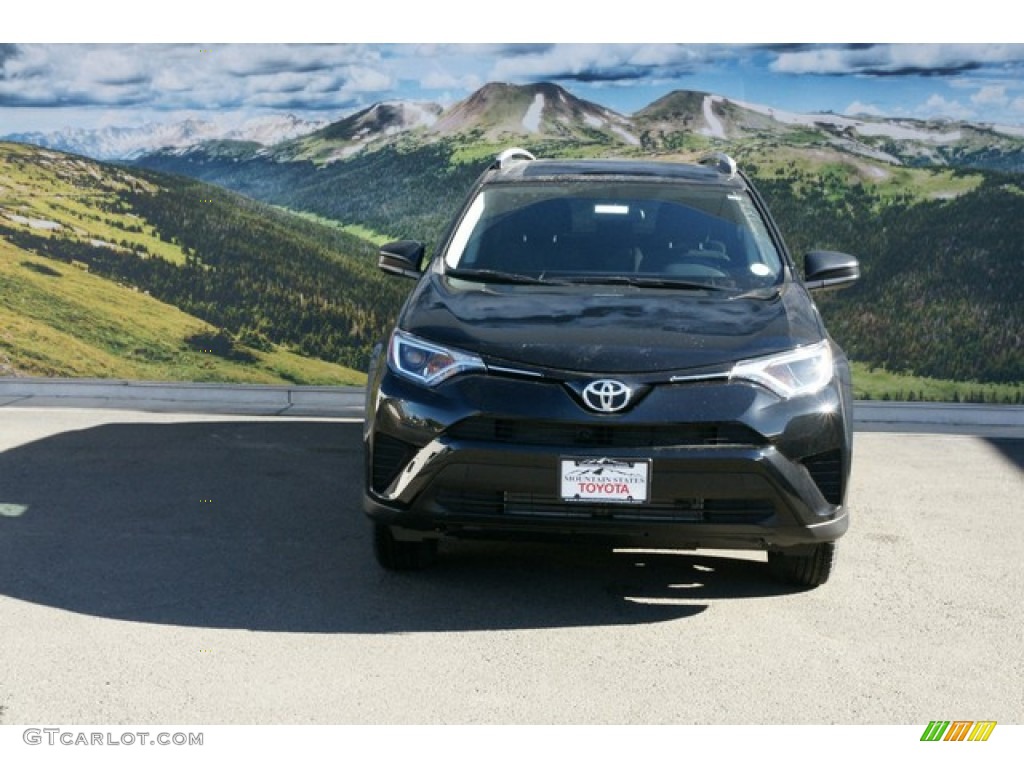 2016 RAV4 LE AWD - Black / Black photo #2