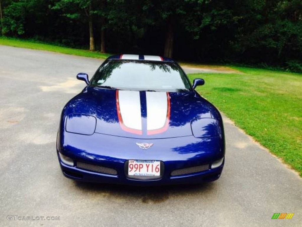 2004 Corvette Z06 - LeMans Blue Metallic / Black photo #2