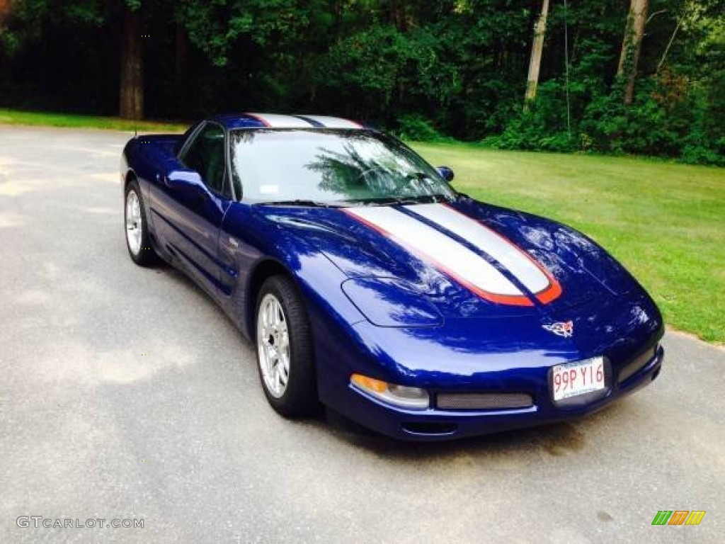 2004 Corvette Z06 - LeMans Blue Metallic / Black photo #3