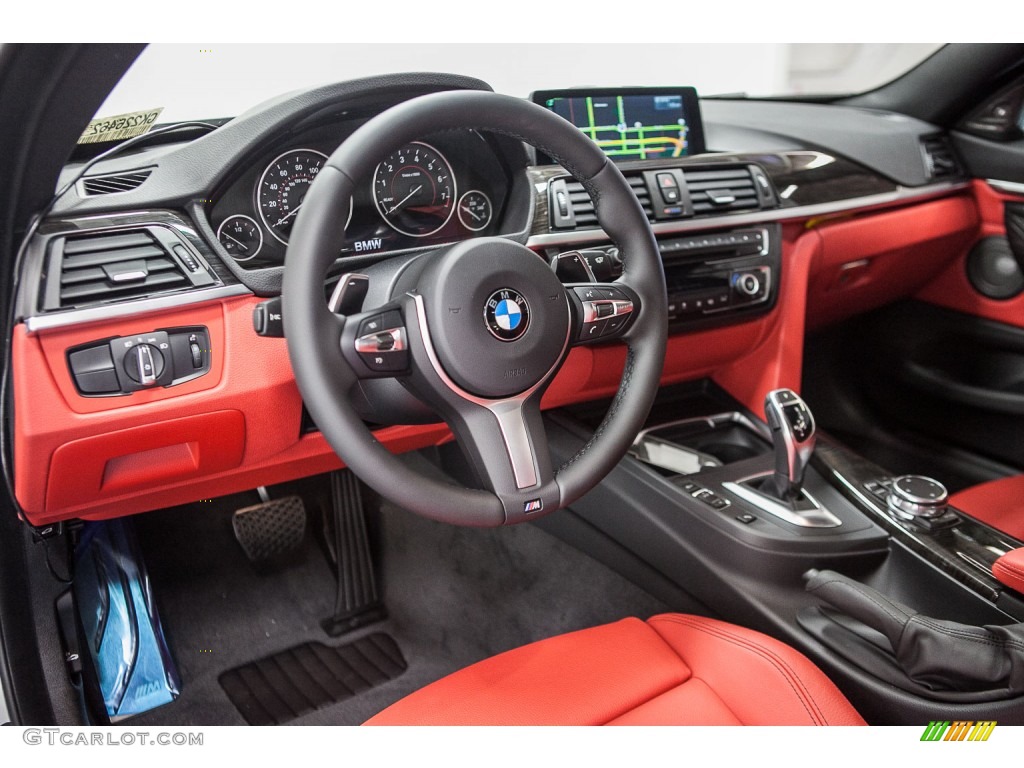 Coral Red Interior 2016 BMW 4 Series 428i Coupe Photo #108992879