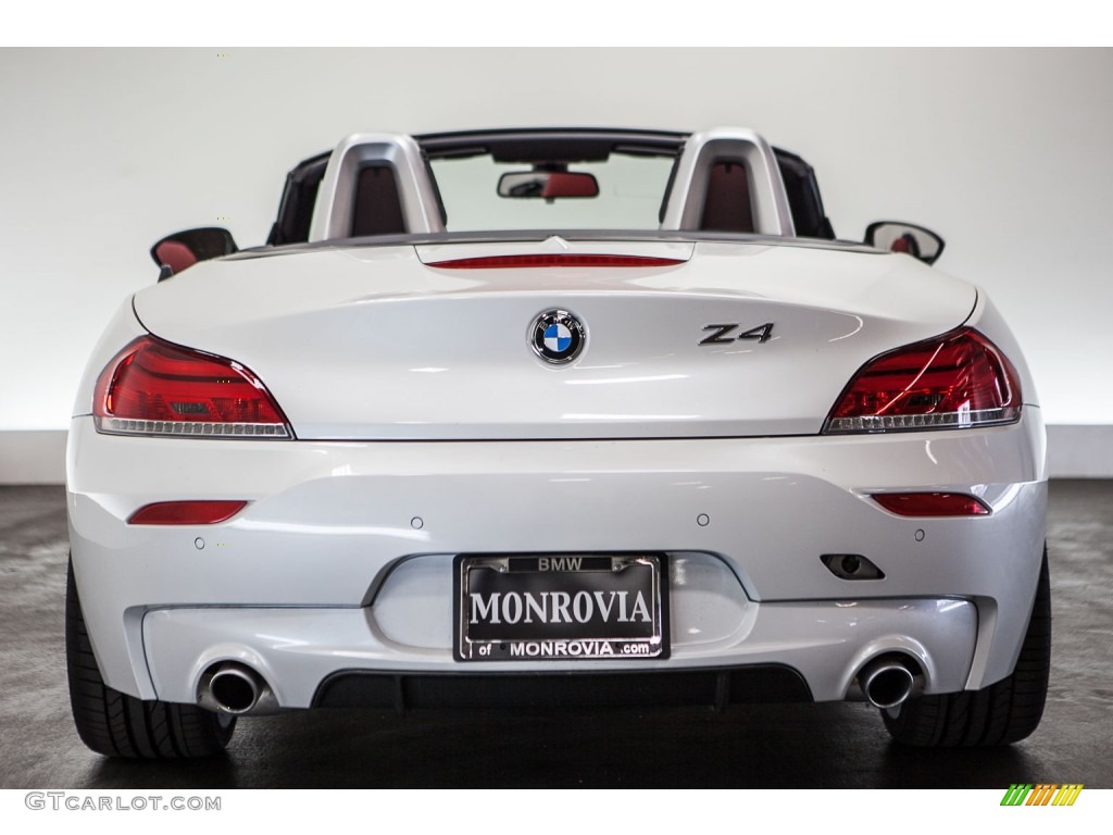 2016 Z4 sDrive35is - Mineral White Metallic / Coral Red photo #2