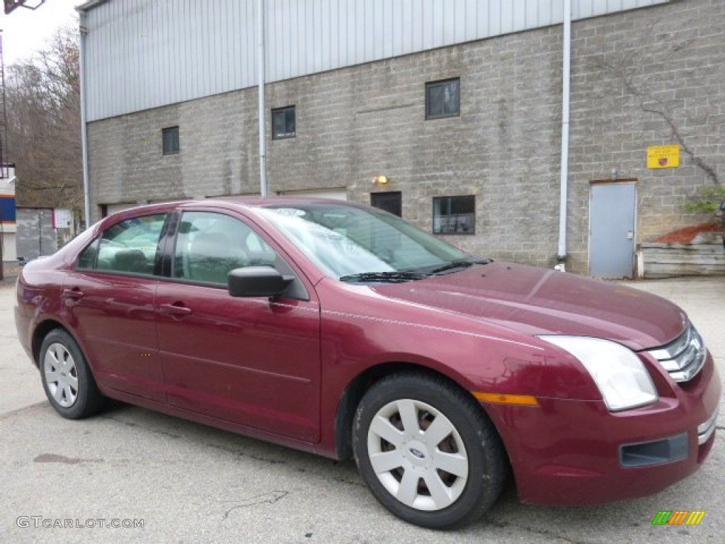 2007 Fusion S - Merlot Metallic / Light Stone photo #1