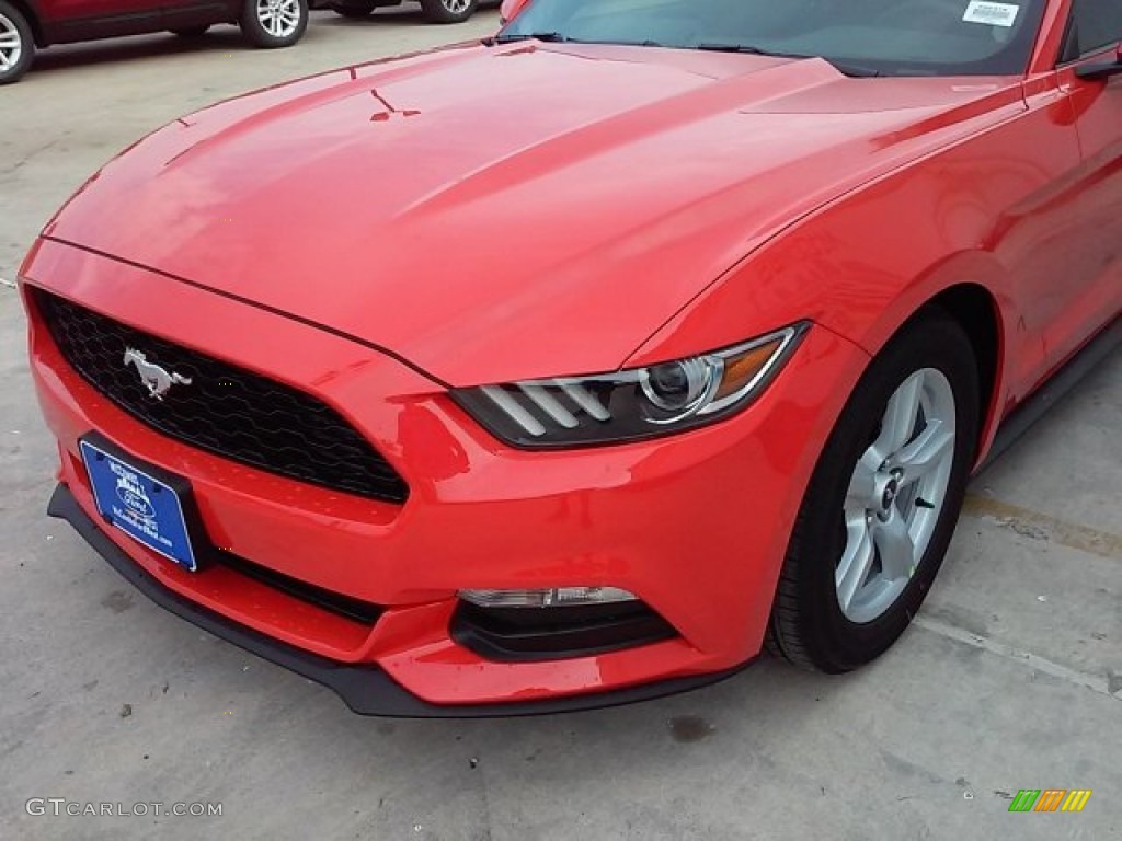 2016 Mustang V6 Coupe - Competition Orange / Ebony photo #7