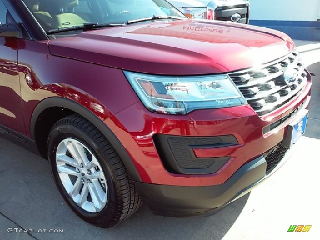 2016 Explorer FWD - Ruby Red Metallic Tri-Coat / Medium Light Camel photo #5