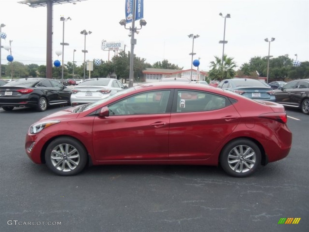 2016 Elantra SE - Red / Beige photo #8