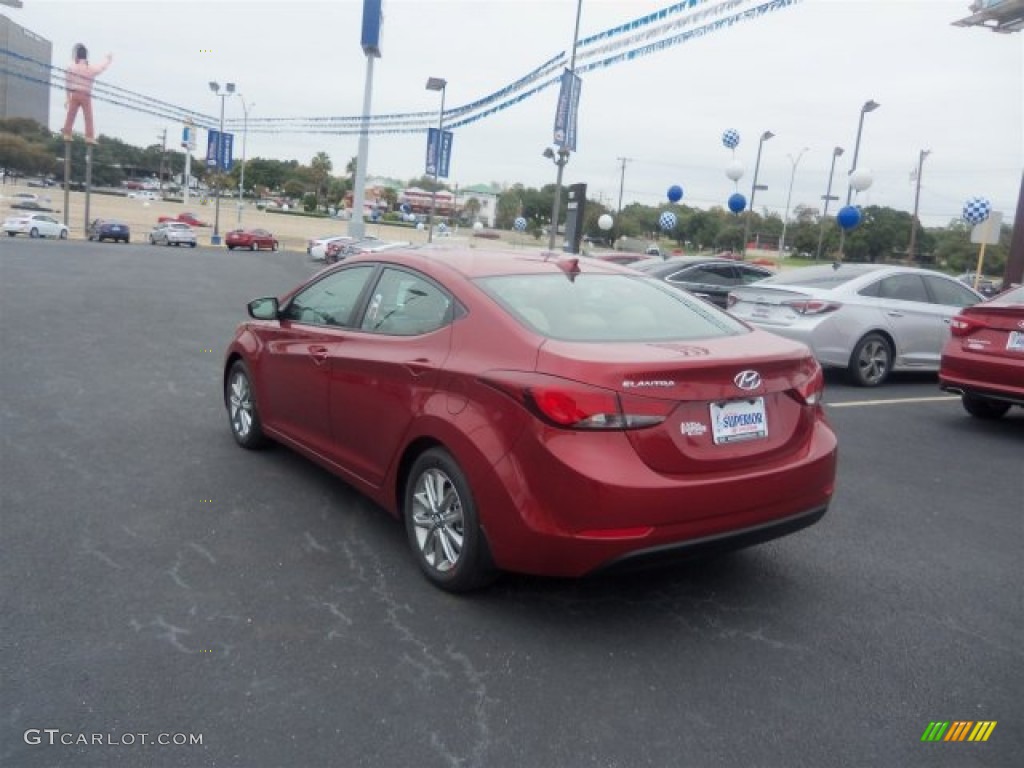 2016 Elantra SE - Red / Beige photo #9