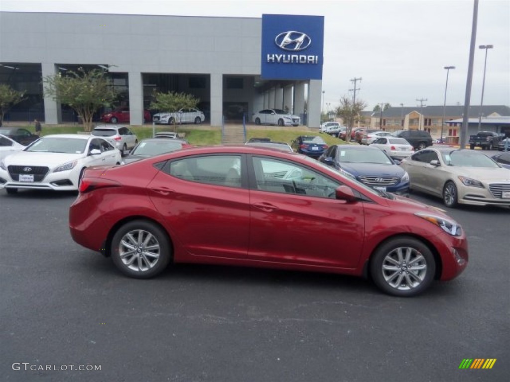 2016 Elantra SE - Red / Beige photo #12