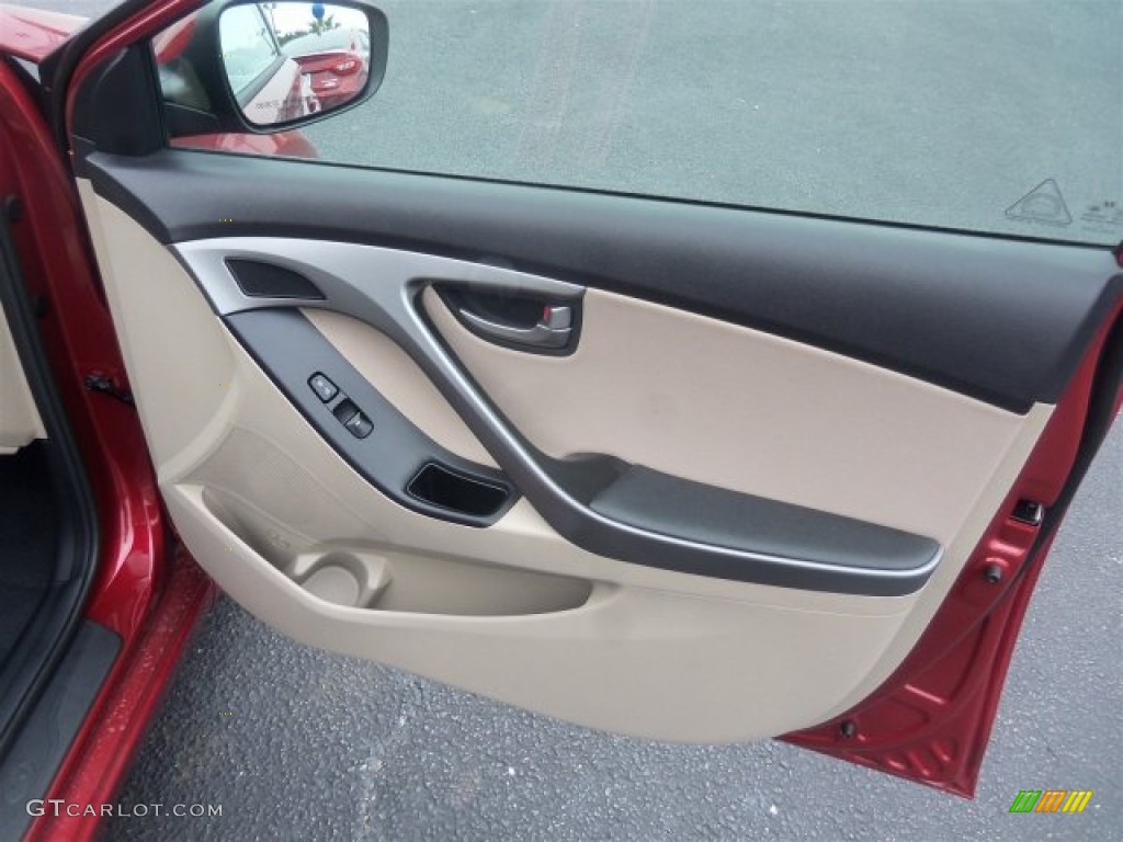 2016 Elantra SE - Red / Beige photo #13