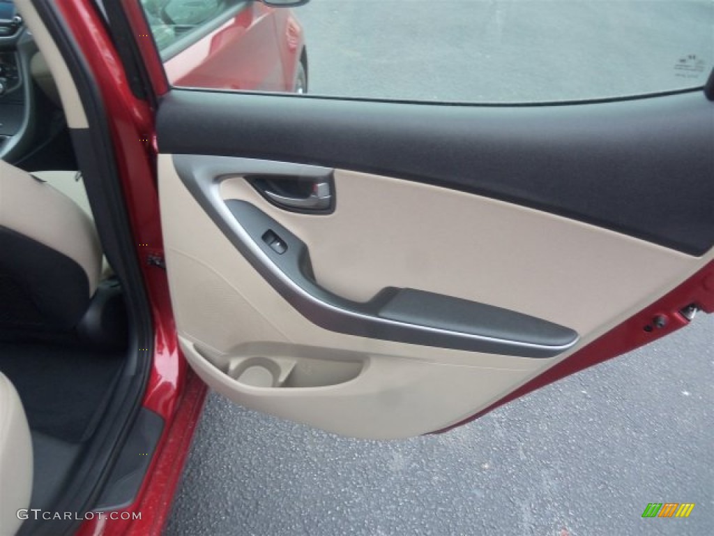 2016 Elantra SE - Red / Beige photo #15