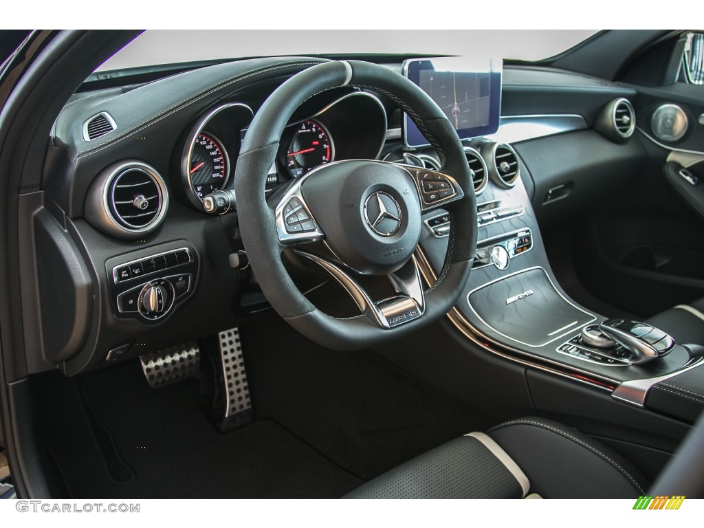 S Model Black/Grey Accent Interior 2016 Mercedes-Benz C 63 S AMG Sedan Photo #109001012