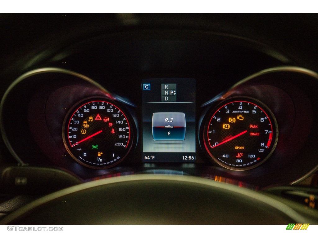 2016 Mercedes-Benz C 63 S AMG Sedan Gauges Photo #109001018