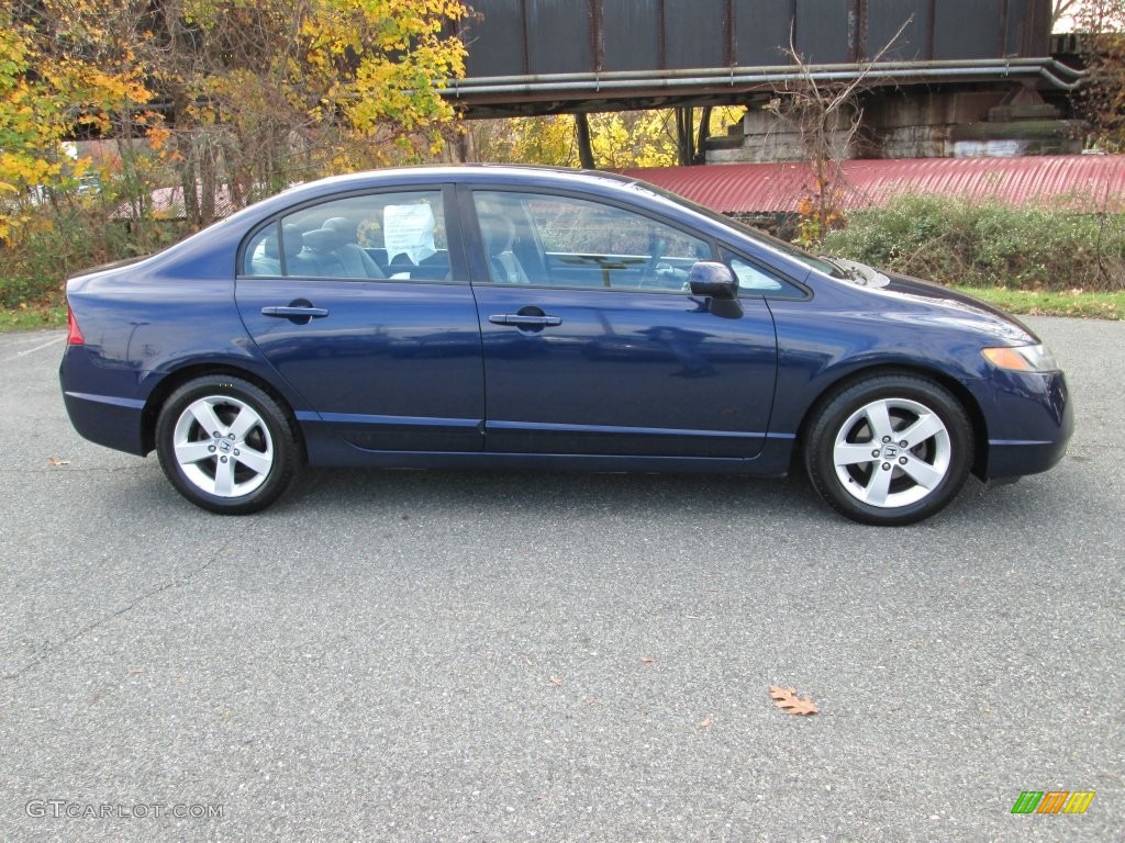 2007 Civic EX Sedan - Royal Blue Pearl / Gray photo #5