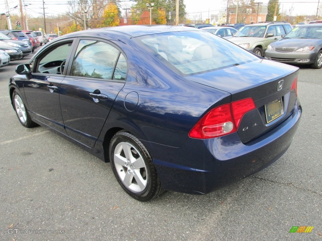 2007 Civic EX Sedan - Royal Blue Pearl / Gray photo #8