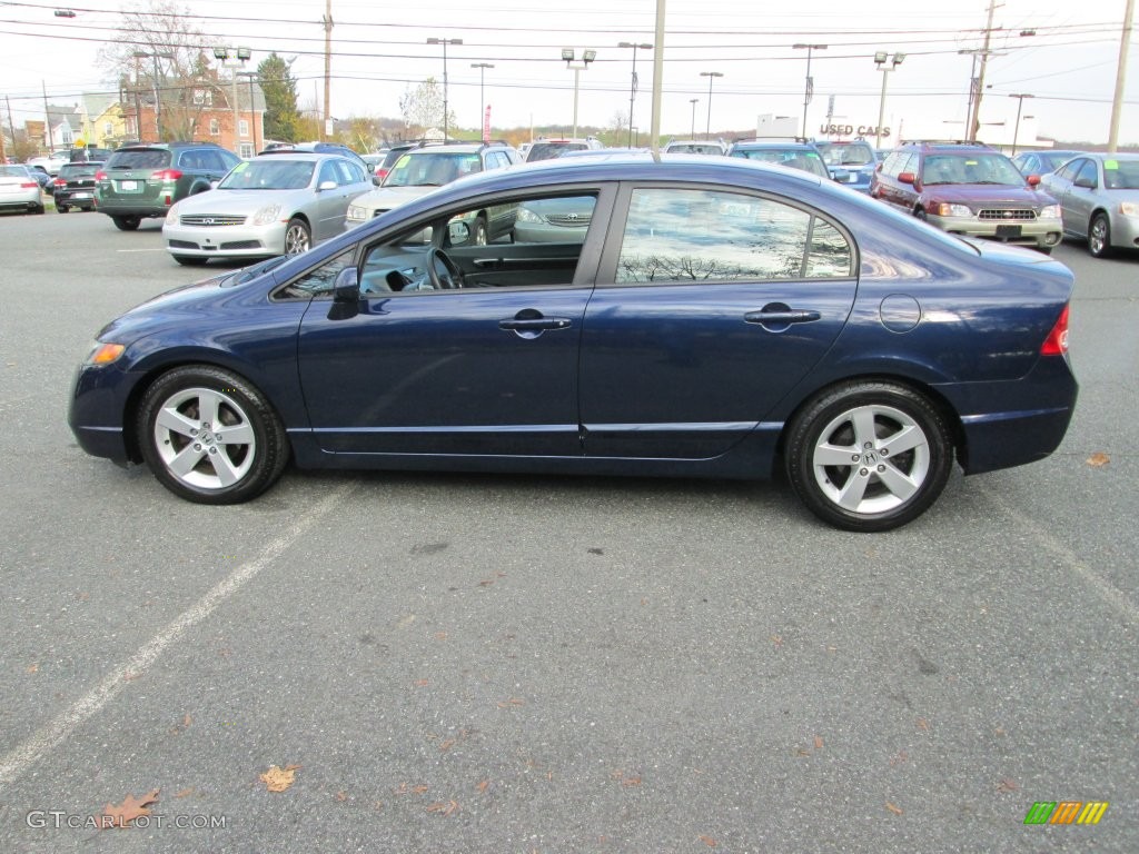 2007 Civic EX Sedan - Royal Blue Pearl / Gray photo #9