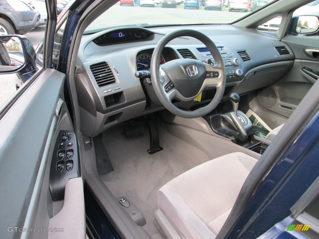 2007 Civic EX Sedan - Royal Blue Pearl / Gray photo #11