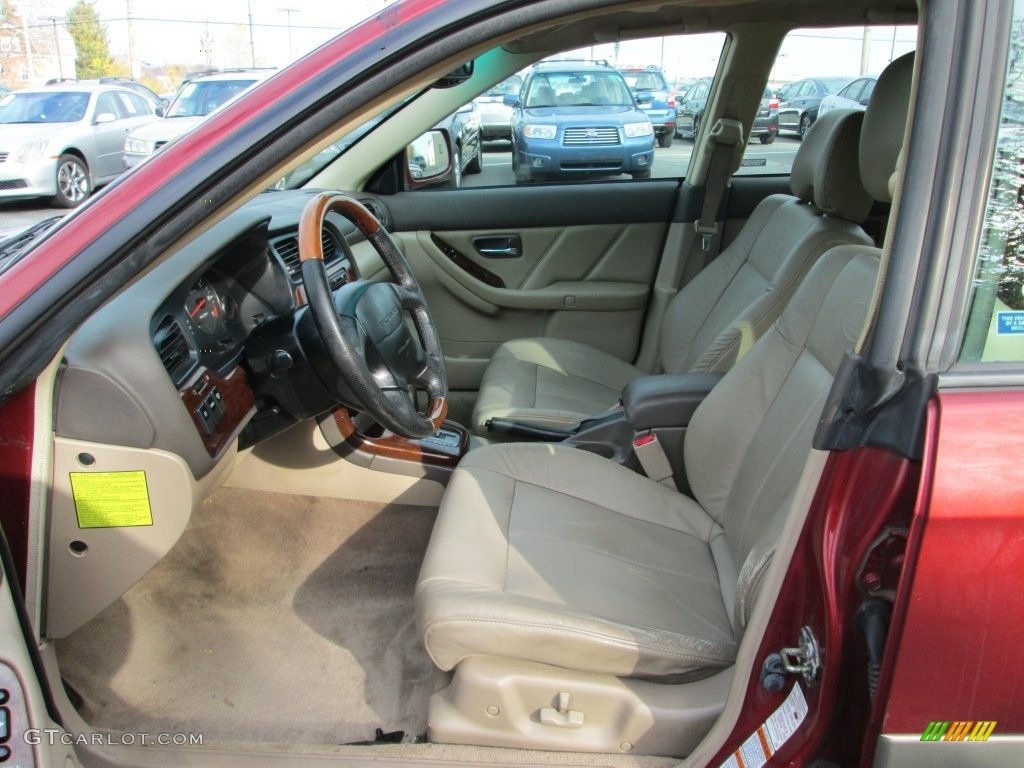 2003 Outback L.L. Bean Edition Wagon - Regatta Red Pearl / Beige photo #12